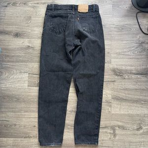 Levis 550 BLACK Orange Tab Tapered Leg Jeans Size 34 X 32 Men Vintage 80s 90s